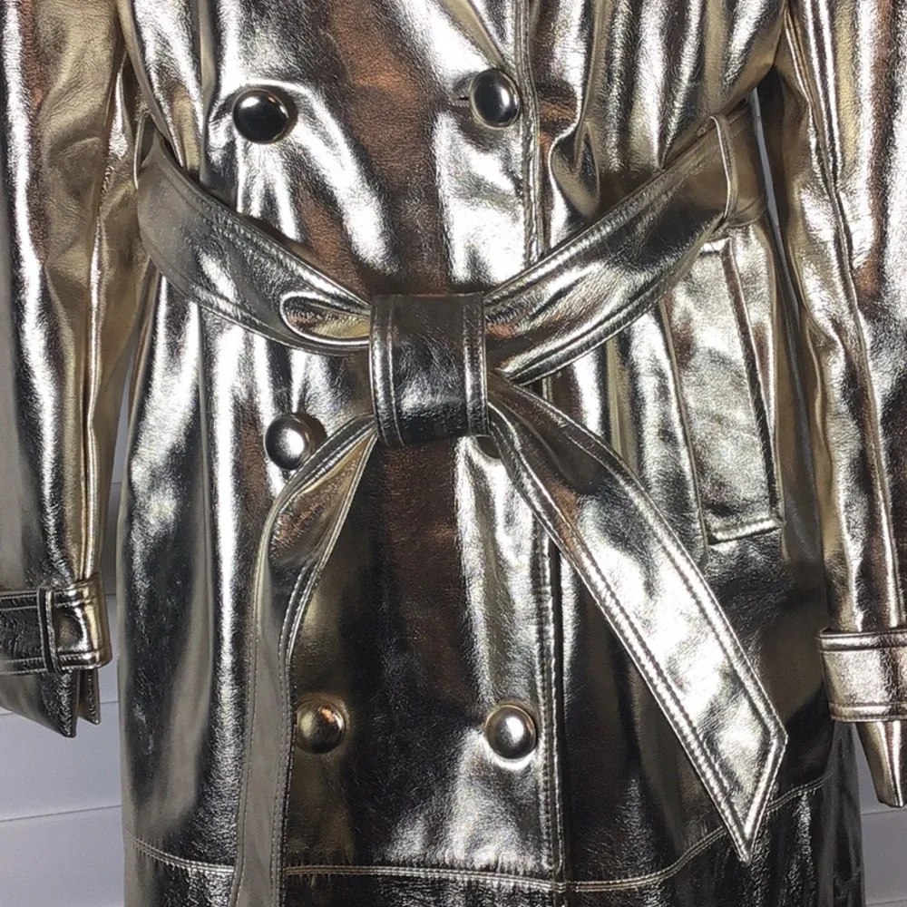 Amylynn gold trench coat - Picture 3 of 6